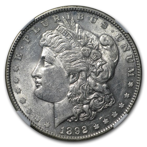 1892 Morgan Dollar AU-58 1892 Morgan Dollar AU-58